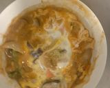 お一人様レンジ梅トマト親子丼味豚平焼き風作り方20写真