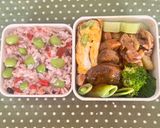弁当♡枝豆とカリカリ梅のサッパリ混ぜご飯作り方3写真