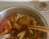トマト・油揚げ・きのこの味噌汁☆作り方5写真