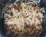 レンジで完成♪ニラともやしの肉味噌あん作り方4写真