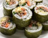 韓国風海苔巻き！金ごま香ばしキンパ作り方6写真