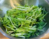 水菜の梅おかかナムル作り方1写真