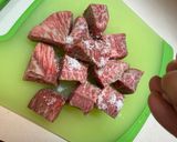 野菜ジュースでビーフシチュー作り方1写真