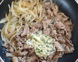 ラム肉の葱塩ガーリックペッパー炒め。作り方6写真
