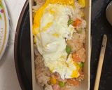 レンジ簡単洋風梅クリーム味オムライス弁当作り方12写真