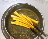 水煮の姫竹のバター醤油炒め作り方3写真