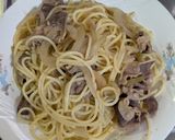 簡単★豚肉と牛肉のガラムマサラパスタ作り方4写真