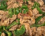 簡単！豚肉とピーマンのほんのり黒酢炒め作り方4写真
