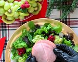 クリスマスリースサラダ作り方3写真