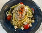 磯香冷製パスタ！夏野菜と豚のダシダハニー作り方15写真