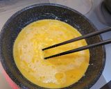そぼろとトロトロ玉子の二色丼作り方2写真
