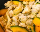 鶏肉とカボチャのあまから炒め作り方3写真