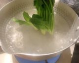 ほうれん草のグリーンクリームパスタ作り方2写真