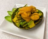 アボカドのわさび醤油和え♪ウニのせ作り方4写真