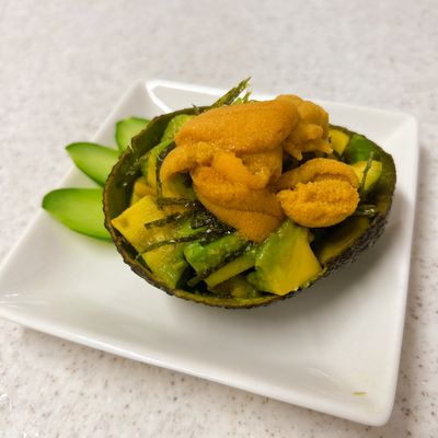 アボカドのわさび醤油和え♪ウニのせ by yummysunny 【クックパッド