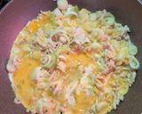 簡単★昼食！親子丼風焼きうどん作り方3写真