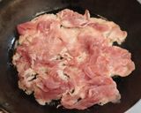 フライパンで豚肉と高菜と高野豆腐の炒め煮作り方3写真