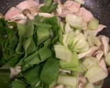 鶏むね肉とちんげん菜のとろっと炒め作り方6写真