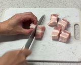 豚バラブロックと豆腐の韓国風旨辛煮♪作り方1写真