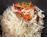鮭と♡きのこ彩り野菜のガーリック生姜あん作り方4写真