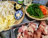 生姜焼きのタレで鶏もも肉のスタミナ炒め作り方1写真