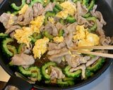 ゴーヤと豚バラ肉のオイスターソース炒め作り方10写真