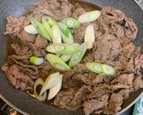 牛バラ薄切りのすき焼き風炒め作り方5写真