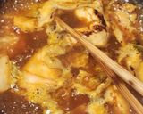 冷凍うどんでキムチチゲチキン☆簡単ランチ作り方1写真