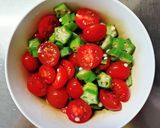 オクラと ミニトマトの 白だし和え 簡単 副菜✿作り方5写真