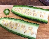時短!ゴーヤのパリパリ塩昆布ナムル作り方1写真