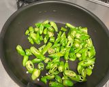 ししとう生ハム和え作り方1写真