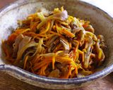 レンジで★にんじんと舞茸の甘醤油煮作り方4写真