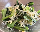 沢山食べれる★小松菜と豆もやしの塩ナムル作り方22写真
