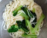 ヨウサマの減塩おやじの桃の冷製うどん作り方1写真