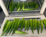 フードドライヤーで🫛オクラジャーキー作り方2写真