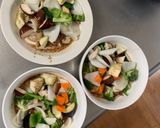 肉無チクワクリーミー洋風坦々麺味野菜炒め作り方13写真