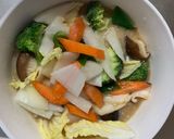 お一人様クリーミー味噌レモン味豆腐野菜炒作り方14写真