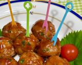 レンジで肉だんごの甘酢あんかけ♪作り方9写真