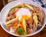 行列の定食屋さんの🍚甘~い牛肉の🤭💕すき焼き炒め作り方8写真