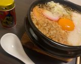 とろろそば（温）月見ネギかまぼこあげ玉作り方6写真