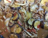 簡単昼食・夏の夕飯ワンプレート牛こま夏野菜カレー作り方9写真