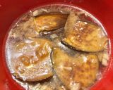 揚げ焼き茄子と茗荷の味噌汁作り方9写真