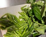 シンプルな空芯菜炒め。にんにくと鷹の爪で簡単作り方2写真
