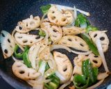 蓮根入り♪ゴロゴロ野菜と豚肉の生姜焼き作り方2写真