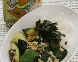 夏野菜のとり野菜みそ丼作り方6写真