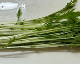 ローストビーフと水菜のサラダ作り方1写真