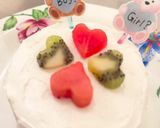 材料らくらくジェンダーリビールケーキ作り方3写真