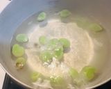 揚げ玉ねぎ＆そら豆とパンチェッタのパスタ作り方2写真