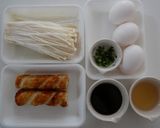 ちくわとえのきのたまご丼作り方1写真