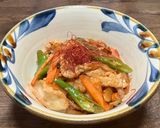 豚こま肉と韓国唐辛子のキムチ炒め作り方8写真